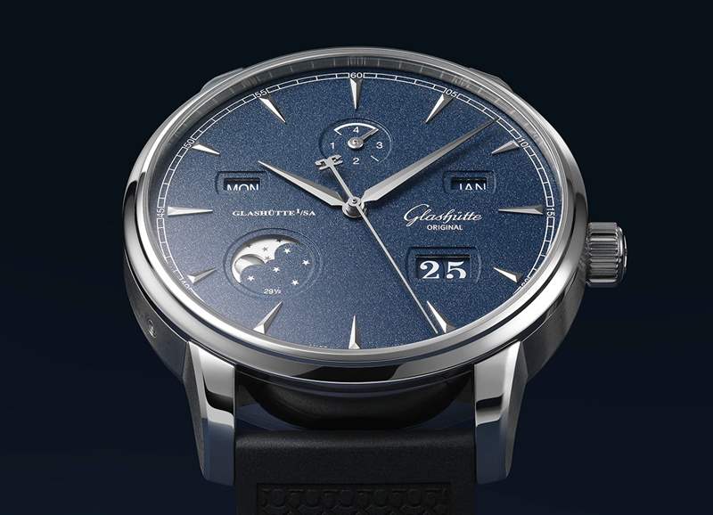 隆重推出:格拉蘇蒂原創(chuàng) Senator Excellence Perpetual Calendar Bucherer “藍(lán)色版本”腕表-復(fù)刻表