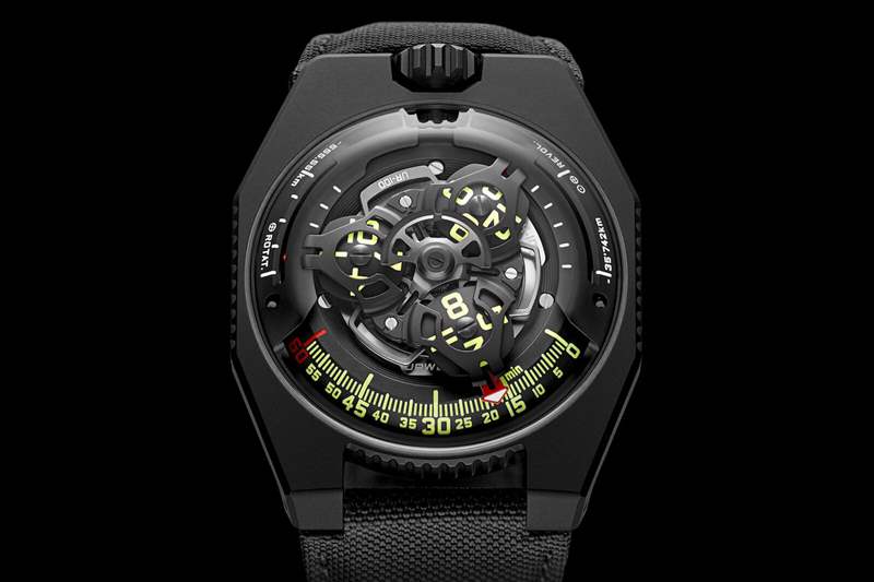 小眾手表：URWERK UR-100時(shí)空個(gè)性夜光手表-復(fù)刻表