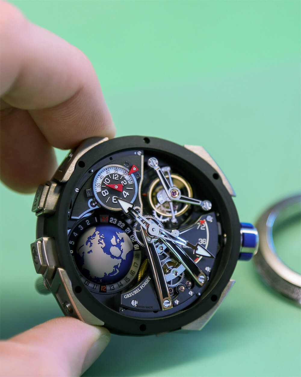 高珀富斯Greubel Forsey GMT運(yùn)動陀飛輪個(gè)性腕表-復(fù)刻表