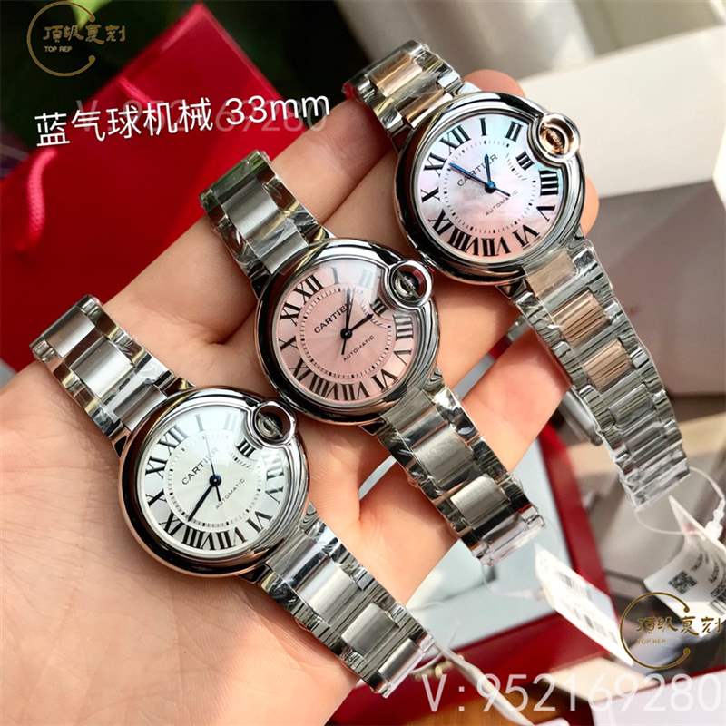 原單卡地亞藍(lán)氣球33mm/36mm女表搭載瑞士2671機(jī)械機(jī)芯-復(fù)刻表