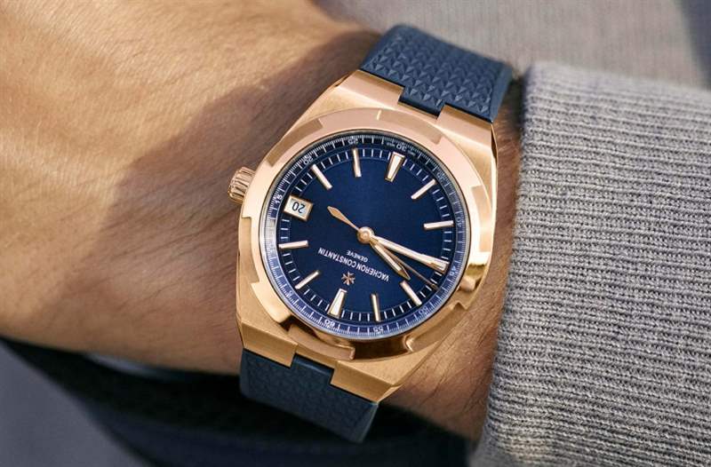 江詩丹頓2020新作！Vacheron Constantin Overseas自動上鏈腕表帶來典雅粉紅金X藍面設定-復刻表