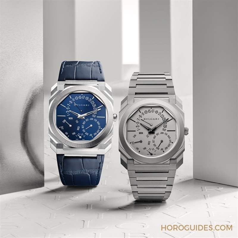 史上最薄萬年歷！鉑金、藍面，優雅面世｜BVLGARI Octo Finissimo 超薄萬年歷腕表-復刻表