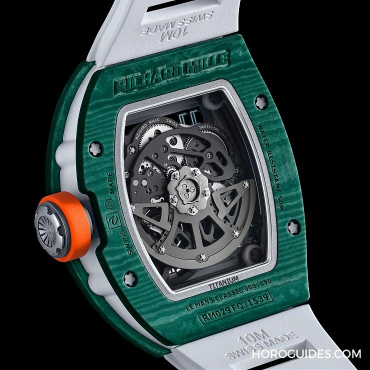以賽事識(shí)別配色入作！第八款Richard Mille RM 029利曼經(jīng)典賽腕表亮相-復(fù)刻表