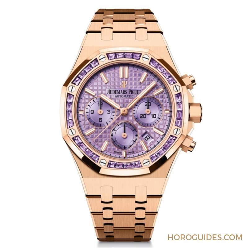 紫水晶圈！霜金彩虹圈！這是愛(ài)彼皇家橡樹表系里的盛世美顏-復(fù)刻表