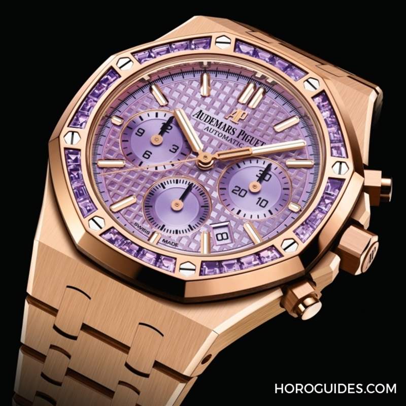 紫水晶圈！霜金彩虹圈！這是愛(ài)彼皇家橡樹表系里的盛世美顏-復(fù)刻表