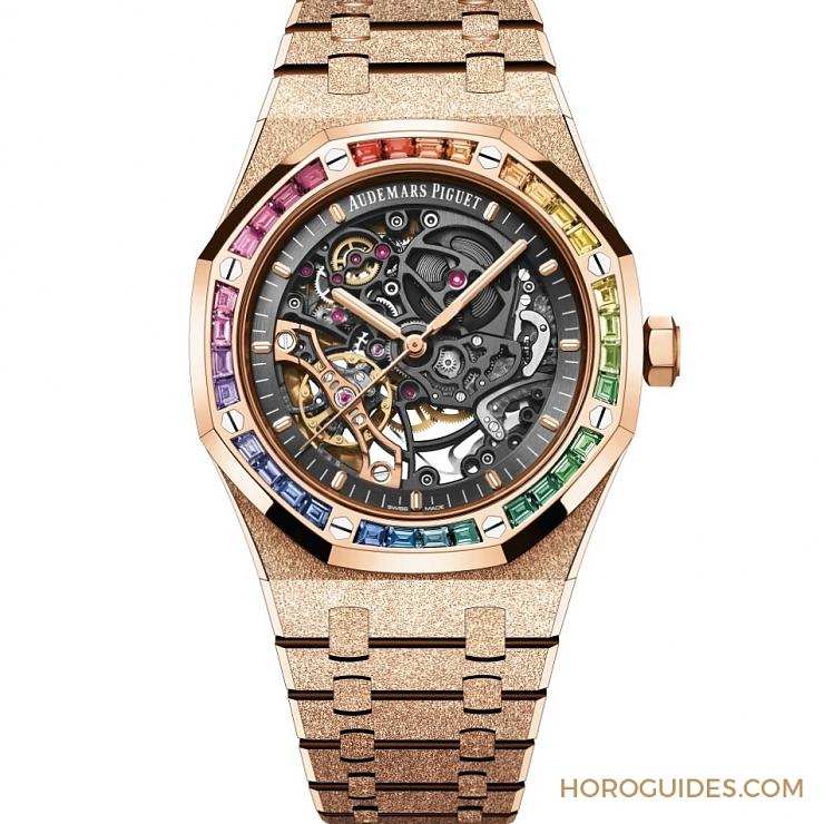 紫水晶圈！霜金彩虹圈！這是愛(ài)彼皇家橡樹表系里的盛世美顏-復(fù)刻表