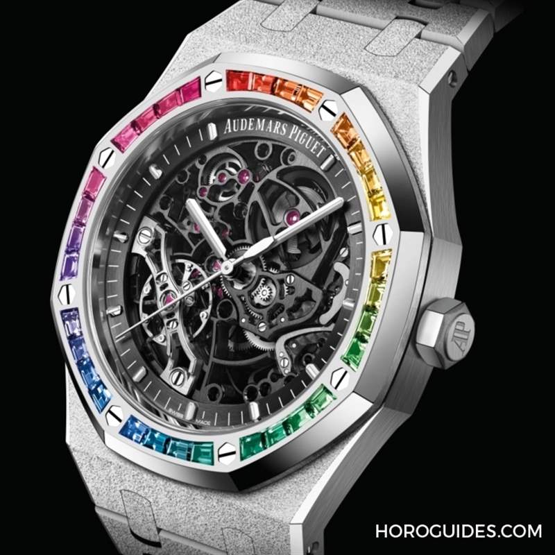 紫水晶圈！霜金彩虹圈！這是愛(ài)彼皇家橡樹表系里的盛世美顏-復(fù)刻表