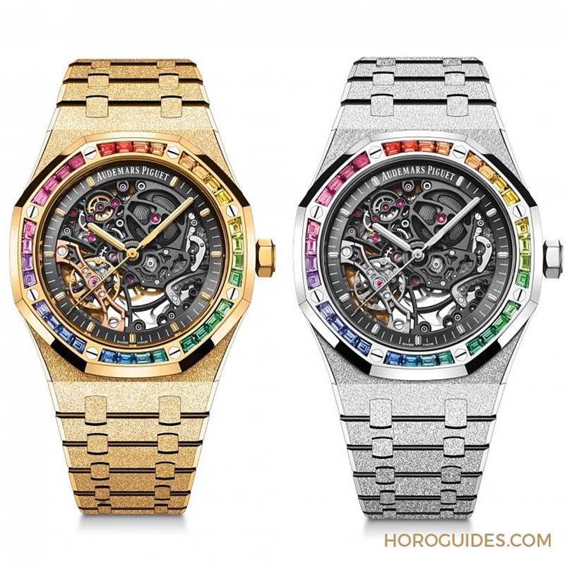 紫水晶圈！霜金彩虹圈！這是愛(ài)彼皇家橡樹表系里的盛世美顏-復(fù)刻表