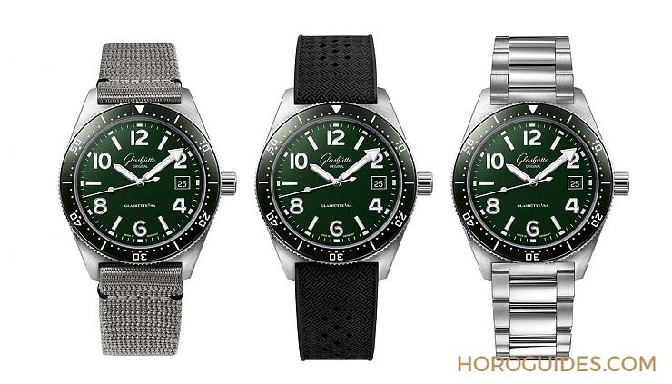 全新蘆葦綠面盤亮相，Glashütte Original SeaQ潛水表推出新色-復刻表