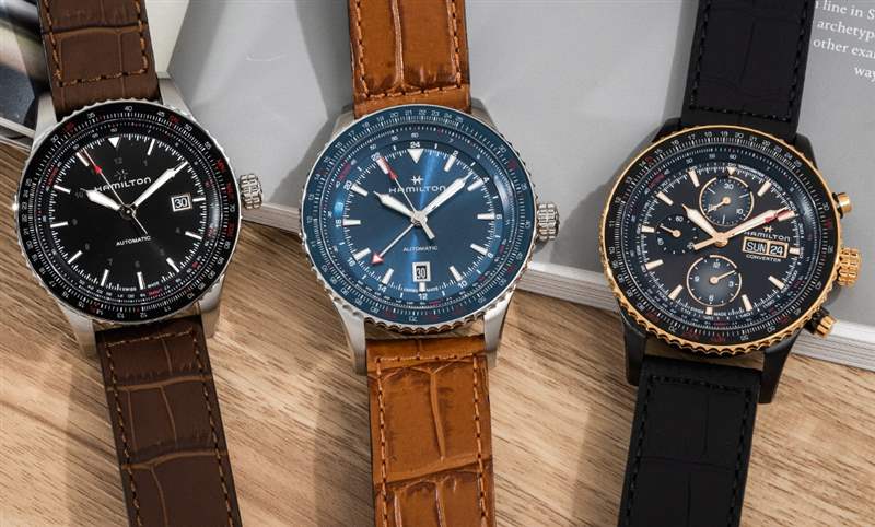 真男人的飛行三部曲｜漢米爾頓卡其航空Converter系列三針日期、計時與兩地時間-復刻表