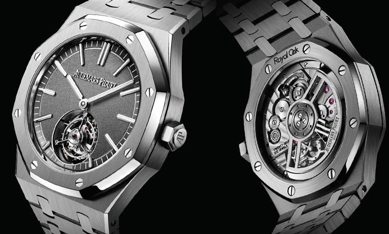 愛彼皇家橡樹首款自動(dòng)上鏈飛行陀飛輪現(xiàn)身，罕見鈦金屬款話題加碼-復(fù)刻表