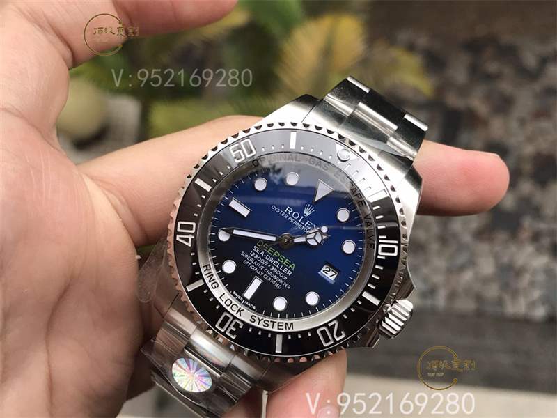 AR廠(chǎng)勞力士漸變藍(lán)鬼王v2版腕表復(fù)刻做工怎么樣對(duì)比n廠(chǎng)漸變鬼王-復(fù)刻表