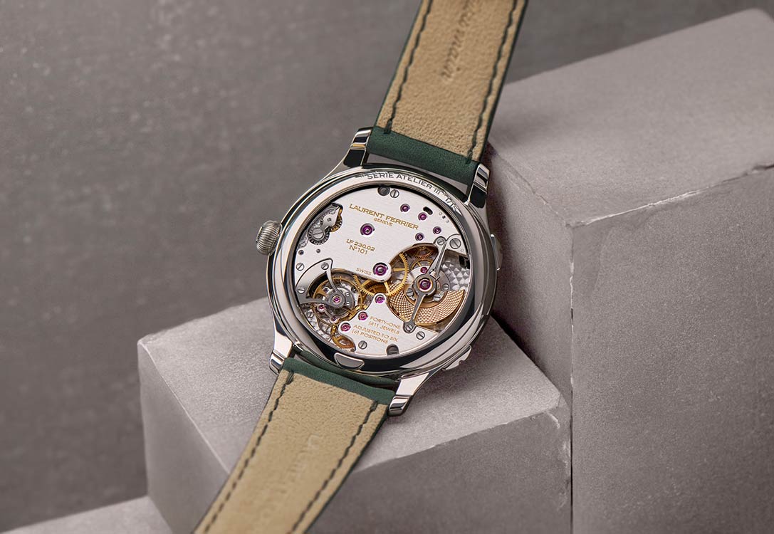 LM SEQUENTIAL EVOMB&F-洛朗·費里爾經(jīng)典旅行者“SéRIE ATELIER”磁性綠色-復(fù)刻表