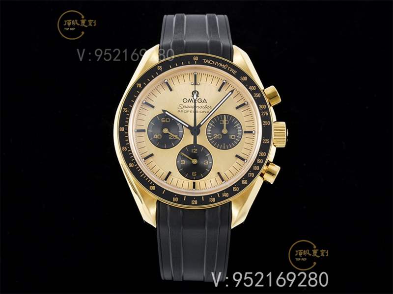 RM廠歐米茄超霸「綠金霸」月球表Moonshine 18K金款復刻做工怎么樣-復刻表