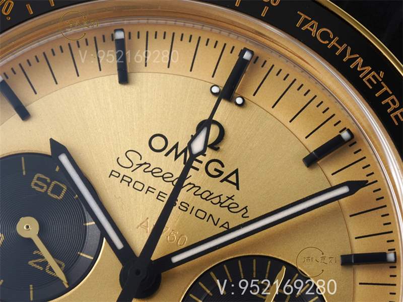 RM廠歐米茄超霸「綠金霸」月球表Moonshine 18K金款復刻做工怎么樣-復刻表