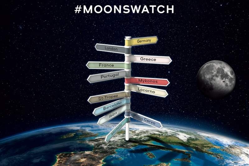 11顆移動的行星！Swatch MoonSwatch的歐洲夏季巡演-復刻表