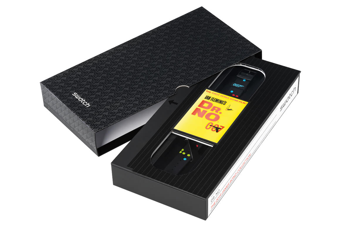 斯沃琪X007聯名七彩個性石英手表-復刻表