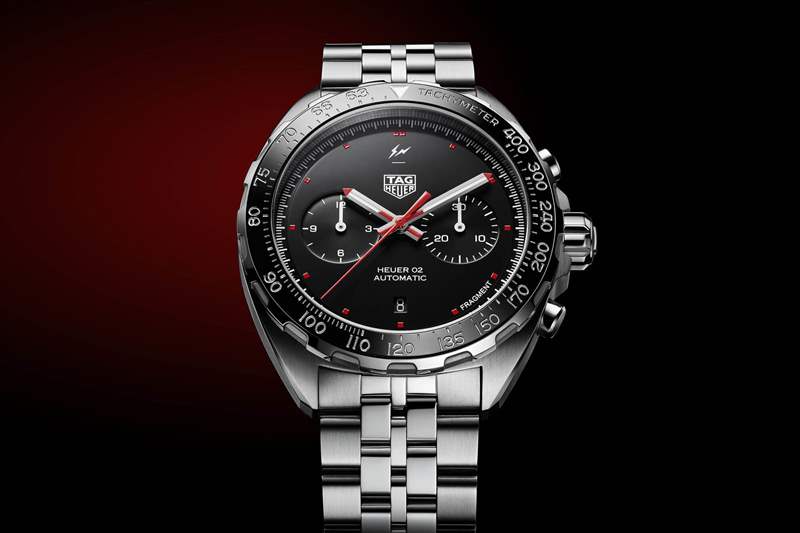 泰格豪雅 x Fragment聯(lián)名設(shè)計(jì)Heuer 02計(jì)時碼表-復(fù)刻表