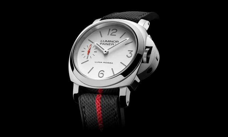 消光白表盤、紅色小秒針，純凈又搶眼｜Panerai Luminor Luna Rossa腕表PAM01342-復刻表