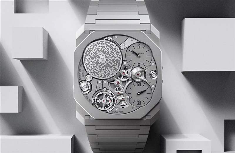 寶格麗Octo Finissimo Ultra 9年內第8度寫下超薄手表紀錄,這次品牌成功締造最薄機械表境界。 (BVLGARI官網) BVLGARI寶格麗8次打破最薄機械表紀錄新手表僅2張信用卡厚限量10只-復刻表