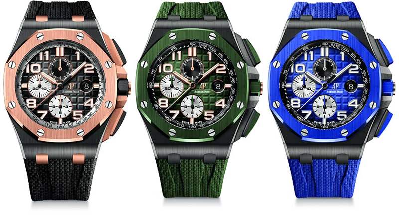 愛彼ap皇家橡樹離岸煙熏表盤，男士們的顏色-復刻表