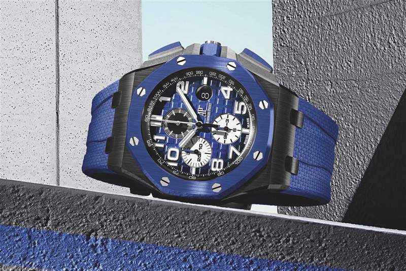 愛彼皇家橡樹離岸型26405NR自動(dòng)上鏈計(jì)時(shí)碼表黑色陶瓷-復(fù)刻表