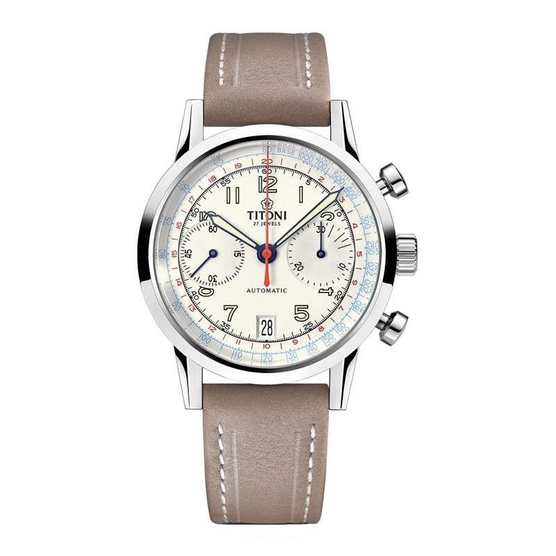 TITONI Heritage傳承系列計時碼表:復古元素集一身!-復刻表