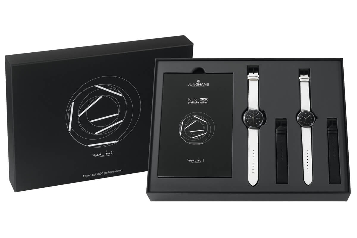 極簡(jiǎn)主義德國(guó)黑色手表Junghans Max Bill2020年版套裝027/4018.02-復(fù)刻表