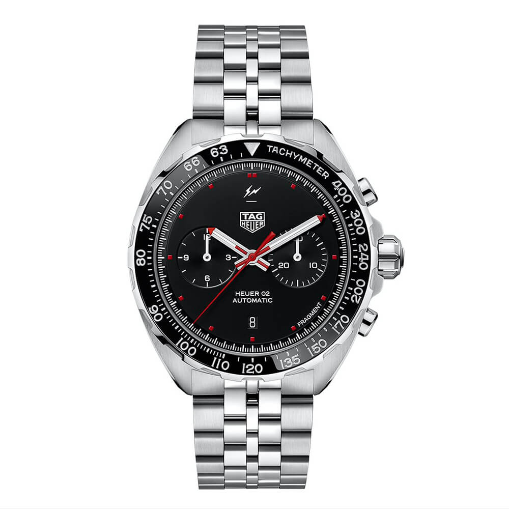 泰格豪雅 x Fragment聯(lián)名設(shè)計(jì)Heuer 02計(jì)時碼表-復(fù)刻表