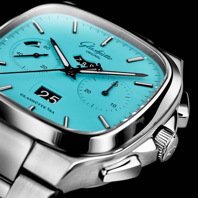 華麗復(fù)古新色登場！格拉蘇蒂原創(chuàng)Seventies大日期計(jì)時(shí)碼表限量版-復(fù)刻表