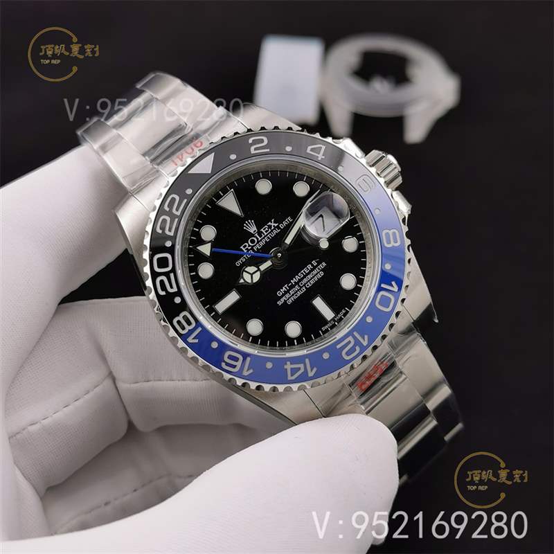 N廠勞力士格林尼治國米藍(lán)黑圈復(fù)刻表3186機(jī)芯做工評(píng)測(cè)-復(fù)刻表
