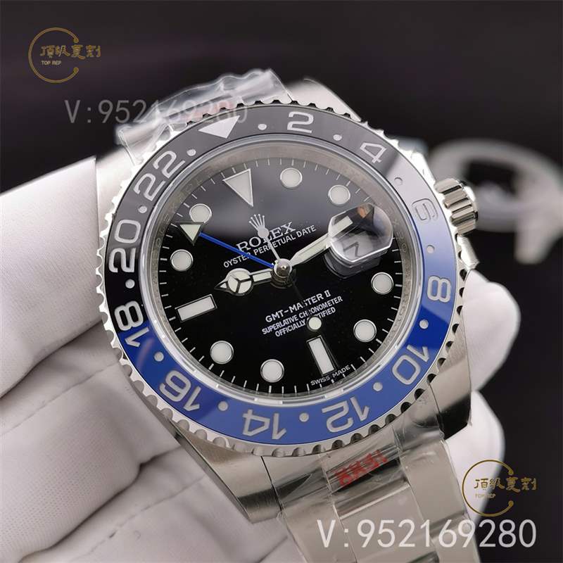 N廠勞力士格林尼治國米藍(lán)黑圈復(fù)刻表3186機(jī)芯做工評(píng)測(cè)-復(fù)刻表