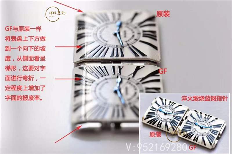 GF廠法穆蘭(法蘭克穆勒)6002石英女士復刻表真假對比-復刻表