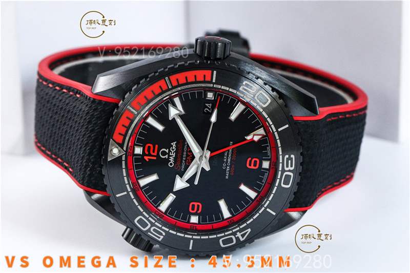 VS廠深海之黑系列-VS廠歐米茄海馬深海之紅復(fù)刻表做工評測-復(fù)刻表