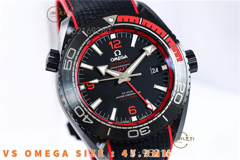 VS廠深海之黑系列-VS廠歐米茄海馬深海之紅復(fù)刻表做工評測-復(fù)刻表