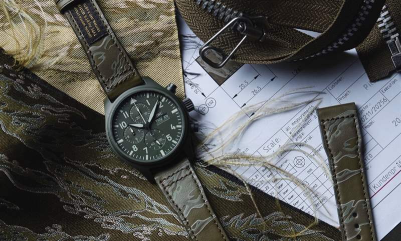 迷彩、刺繡布貼，SBTG街頭潮味上手｜IWC x SBTG特別版表帶套裝-復刻表