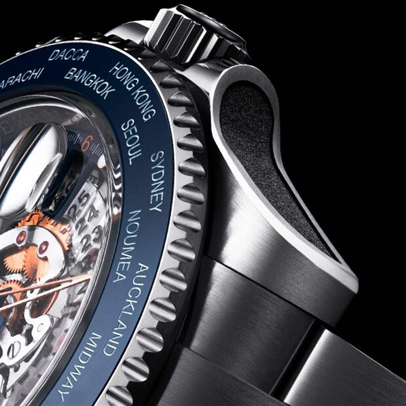 超型客制勞力士 | 定制GMT-Master II透視表盤(pán)加表圈大變身-復(fù)刻表