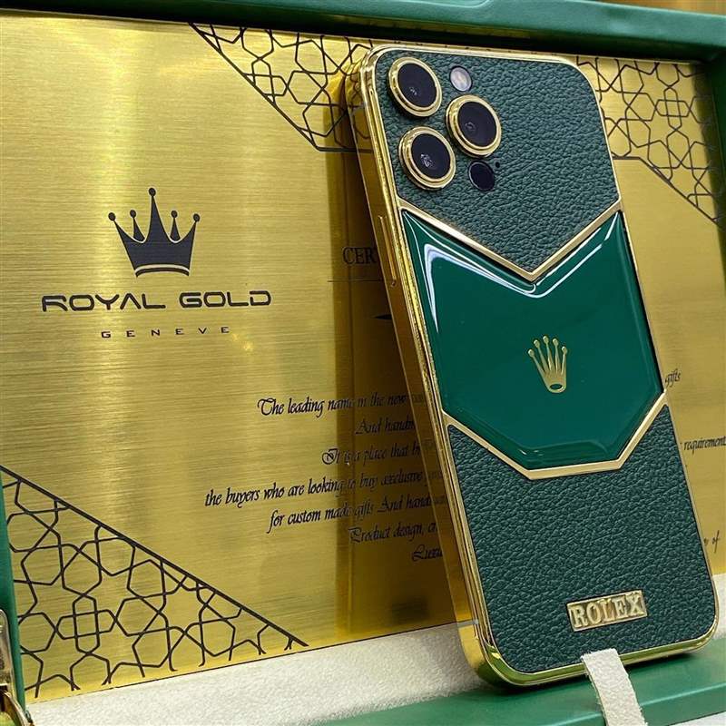 Rolex限量版iPhone開箱？24K金打造真土豪風范比戴勞力士更氣派-復刻表