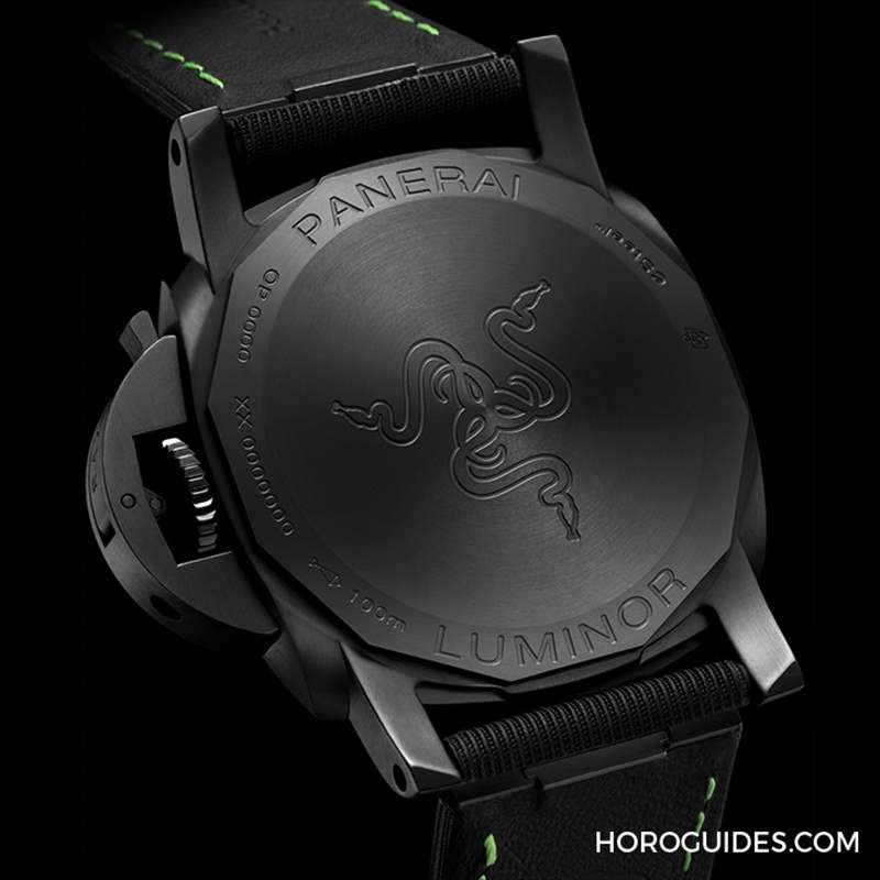 電競美學加身,雷蛇螢光綠在發光|Panerai Luminor Quaranta Razer特別版-復刻表