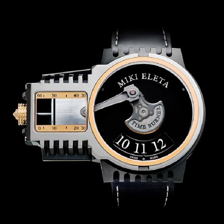 靈感源自摩托車引擎的Miki Eleta Timeburner手表-復刻表