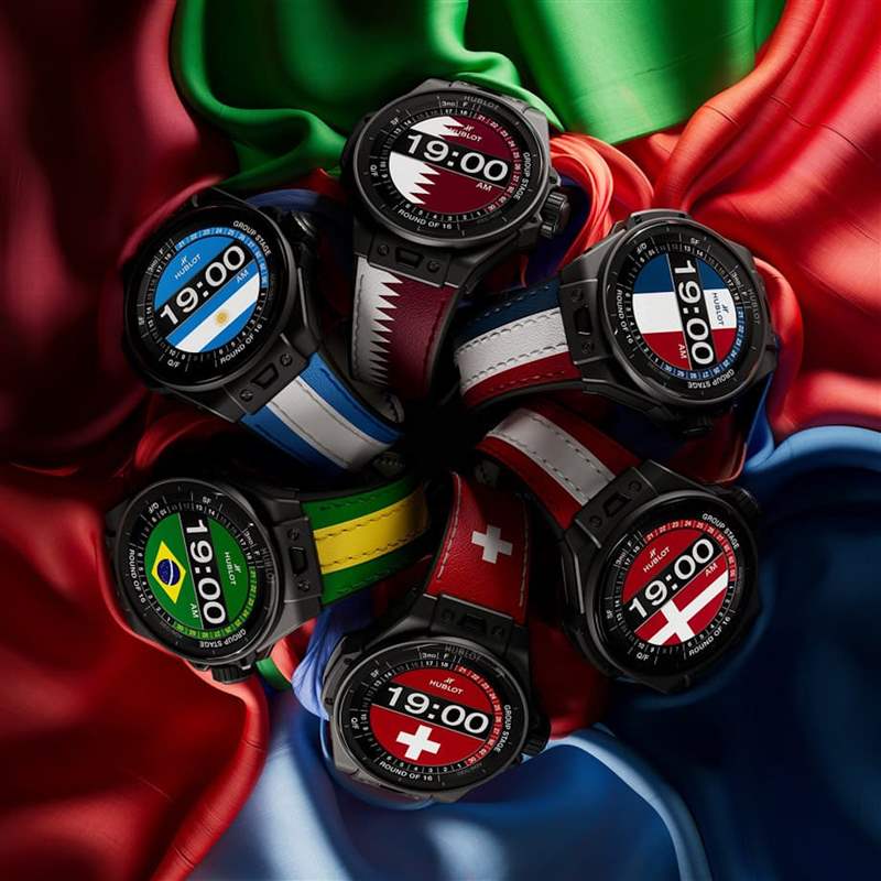 世界杯2022｜HUBLOT打造限量智能手表32國桌面與表帶供球迷撐場-復刻表