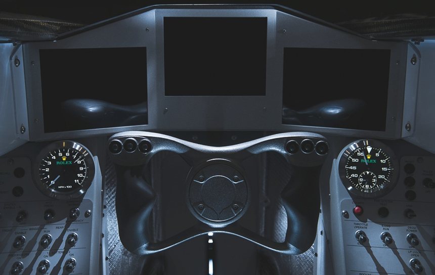 用于Bloodhound SSC 1000 MPH汽車的勞力士計(jì)時(shí)碼表和車速表:這就是現(xiàn)代勞力士?jī)x表盤儀表的樣子-復(fù)刻表