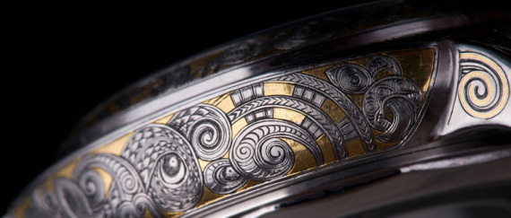 馬格萊特谷花鐫刻金鑲嵌腕表-復(fù)刻表