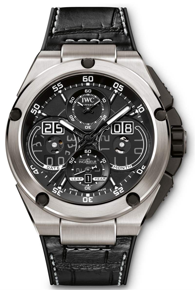 萬國表工程師萬年歷數(shù)字日期月份腕表上手操作-復(fù)刻表