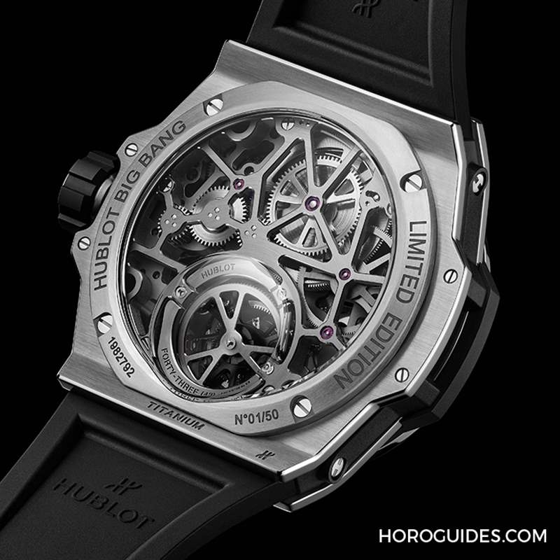HUBLOT全新MP-13雙軸陀飛輪雙逆跳腕表挑戰極限工藝-復刻表