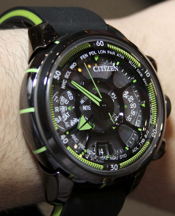 西鐵城光動能衛星電波手表上手-復刻表