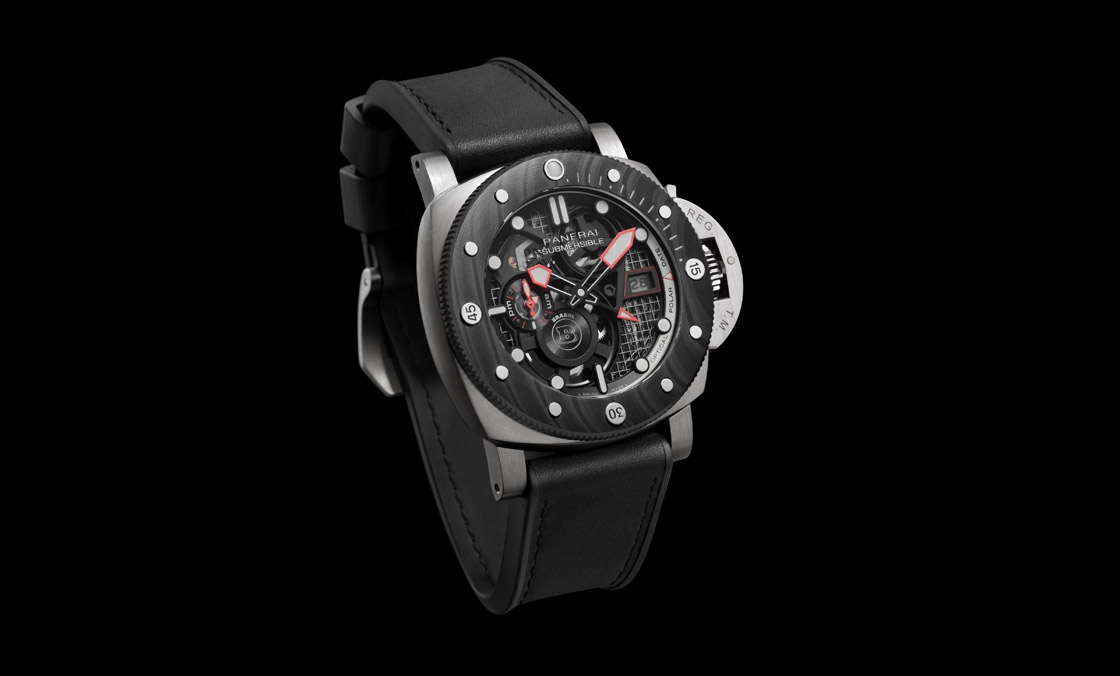DMLS金屬鐳射燒結表殼加持!Panerai x Brabus聯名表第四代現身:Submersible S eTitanio PAM01403-復刻表