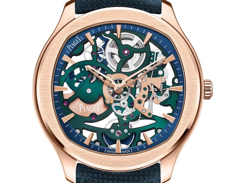 Piaget推出Polo Skeleton Arty超薄鏤空腕表：彩色機(jī)芯-復(fù)刻表