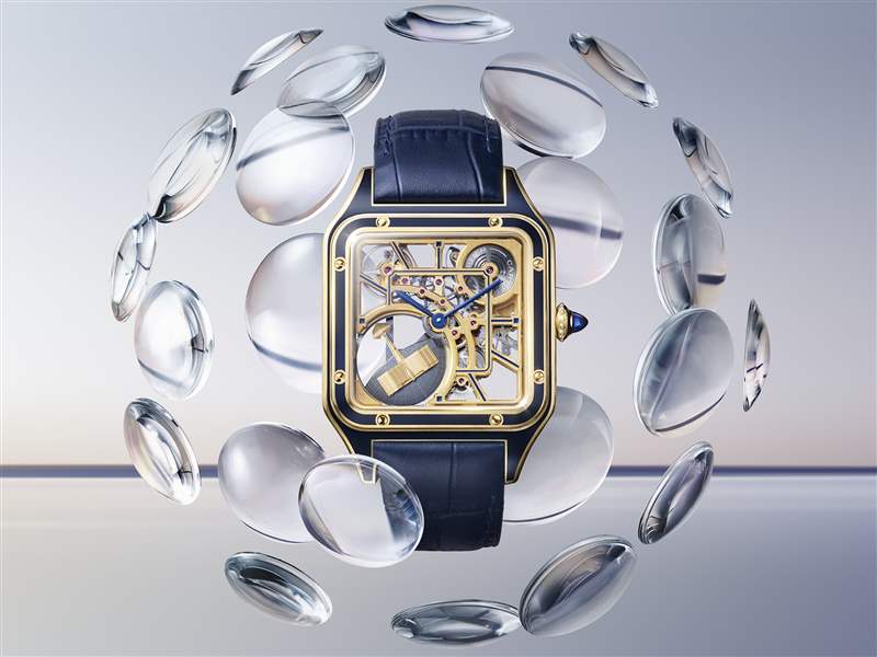 Cartier新品亮點(diǎn)：Santos-Dumont鏤空「小飛機(jī)」擺陀，Tank Normale 24小時顯示，Tank Louis Cartier三色金馬賽克-復(fù)刻表