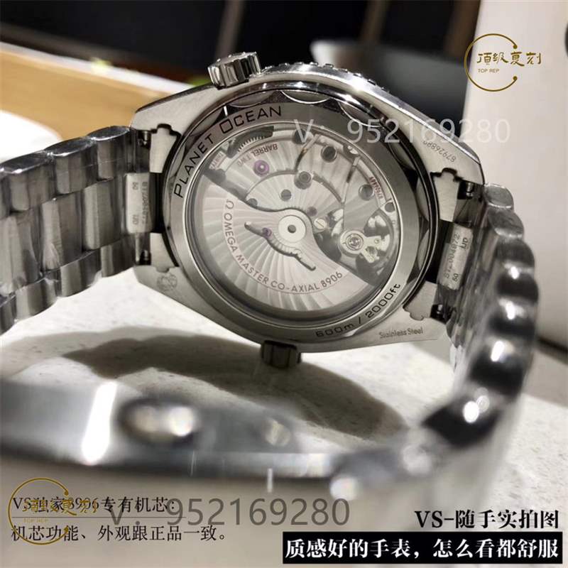 VS廠海馬600太極圈重新出貨,VS廠歐米茄太極圈圈口做工怎么樣-復(fù)刻表